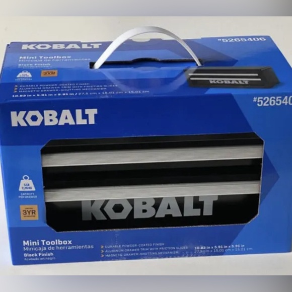 Kobalt Mini 10.83-in Friction 2-Drawer Black Steel Tool Box
NEW - Picture 2 of 3
